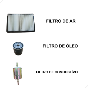 Kit de filtros (ar, óleo e combustível) - Lifan Foison