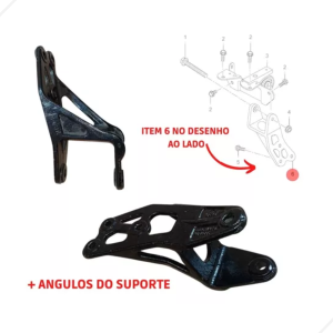 SUPORTE DO COXIM DIANTEIRO ESQUERDO DO MOTOR lifan 620